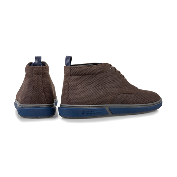 Veterboot geprint leer bruin