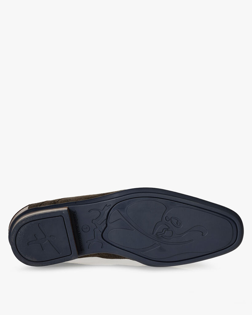 Lace boot suede green