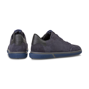 Sneaker leer donkerblauw