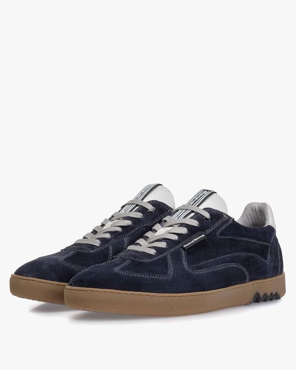 Sneaker su&egrave;de donkerblauw