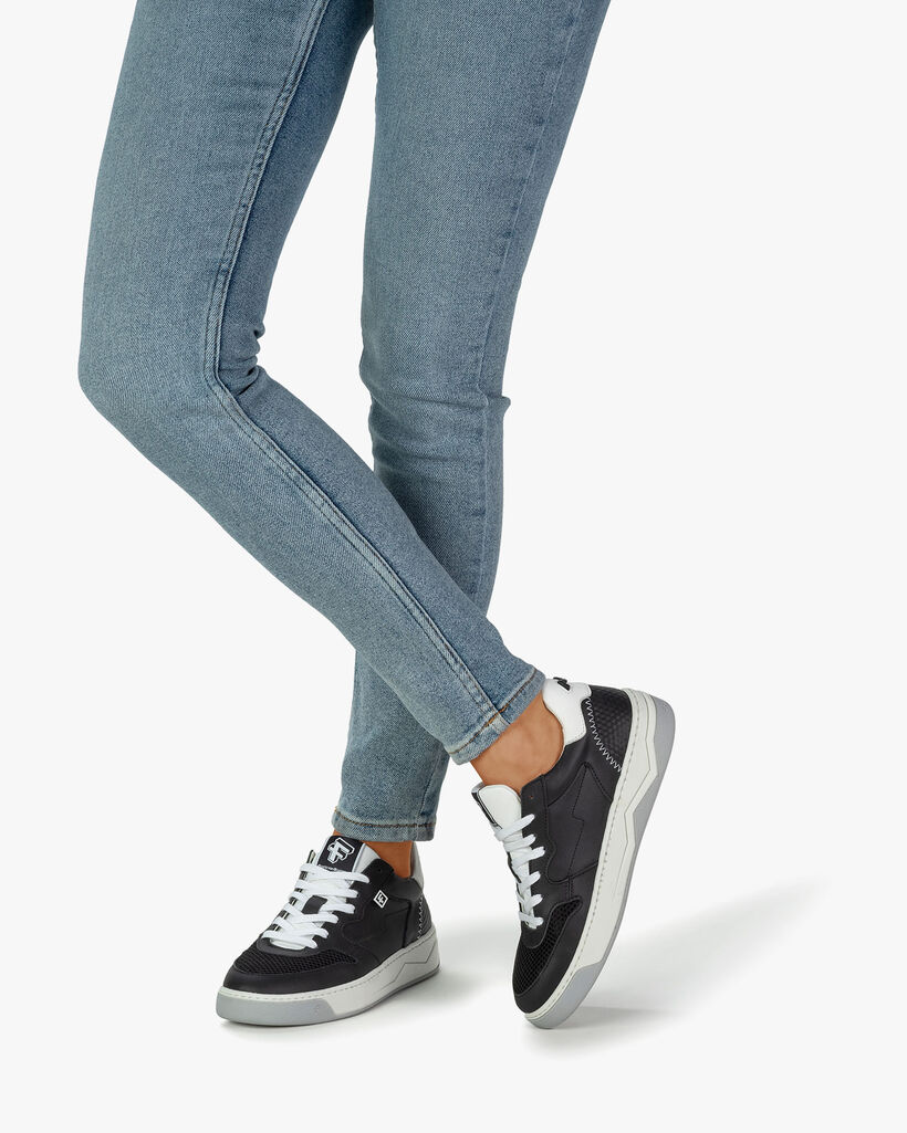 Sneaker kalfsleer zwart