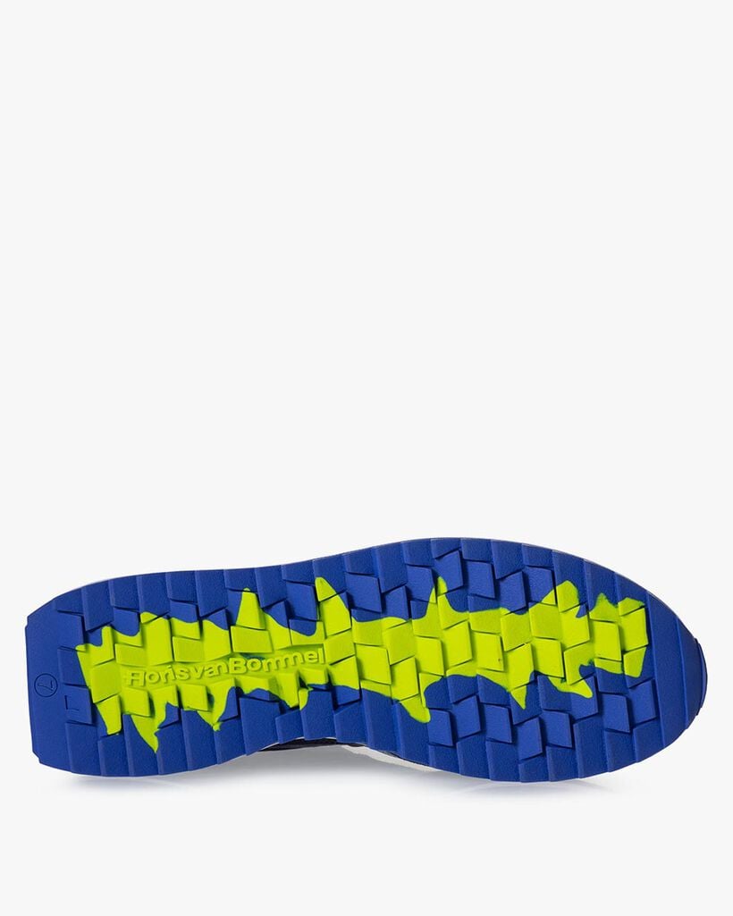 Sneaker su&egrave;de blauw