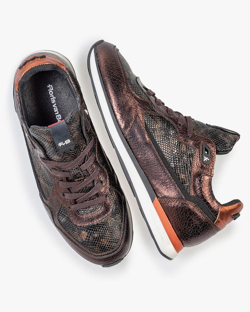 Sneaker dark brown leather