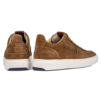 Sneaker cognac su&egrave;de