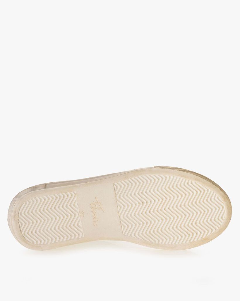 Sneaker printed leather white