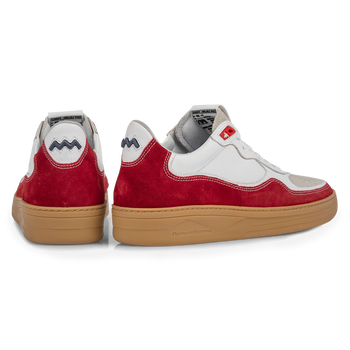 Sneaker suede leather red