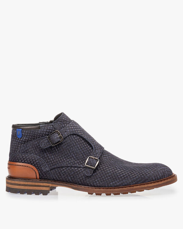 Boot blauw met gespsluiting