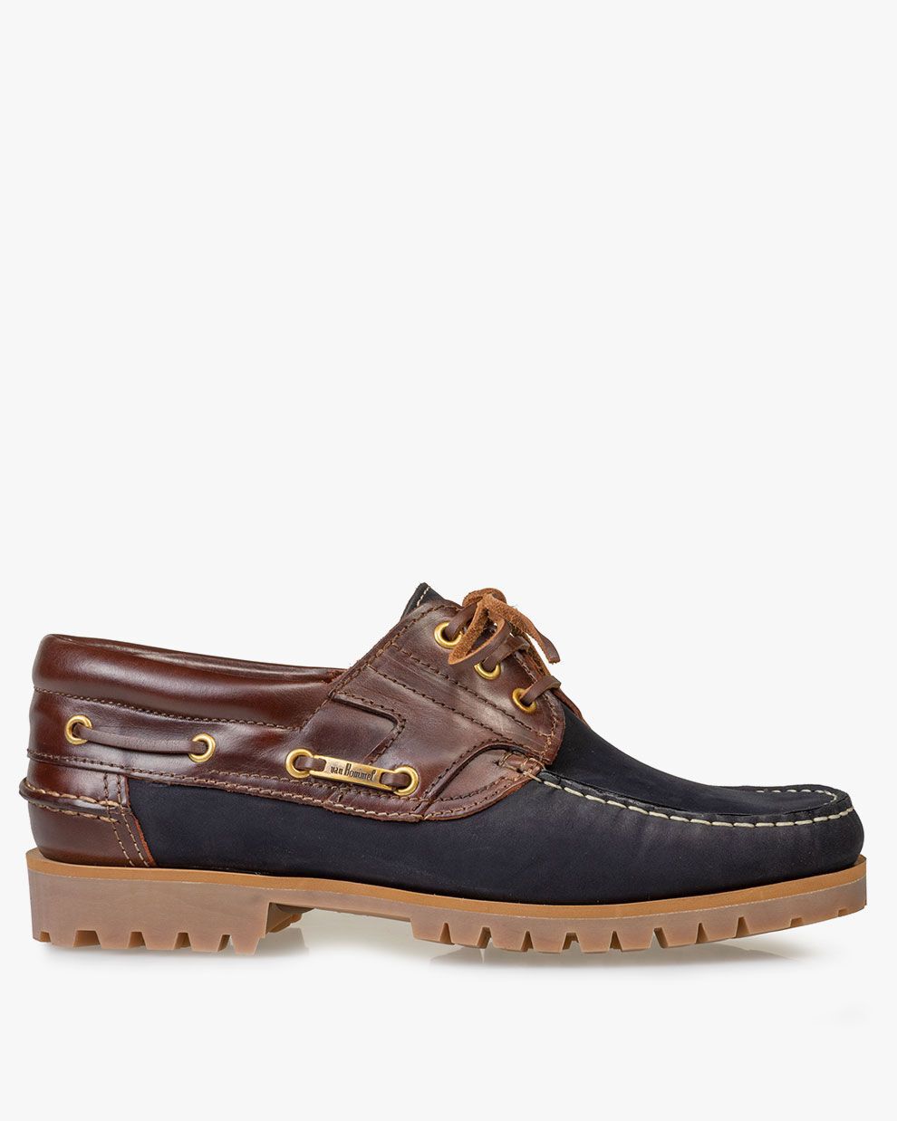 Bootschoen nubuckleer blauw SBM-30002-41-01 | Van Bommel Official®