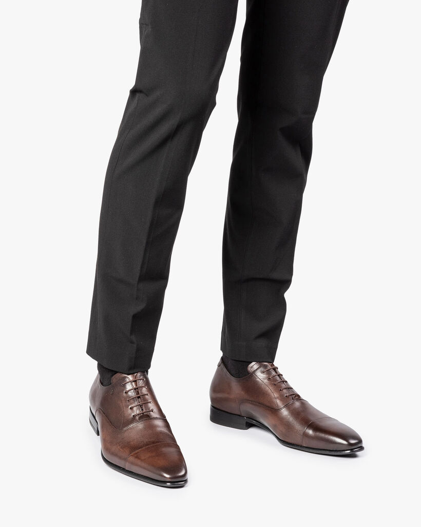 Dark brown lace shoe