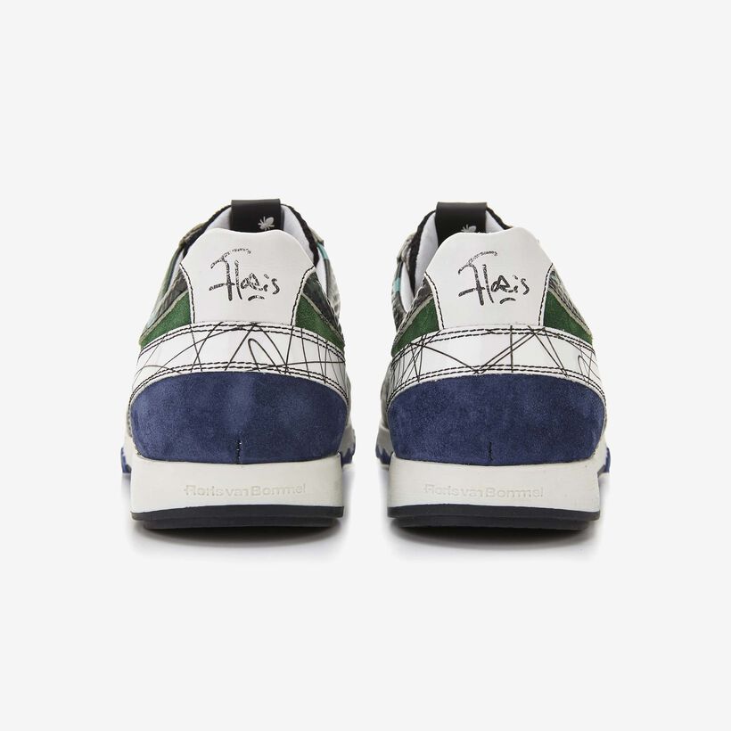 Floris van Bommel green suede men's sneaker