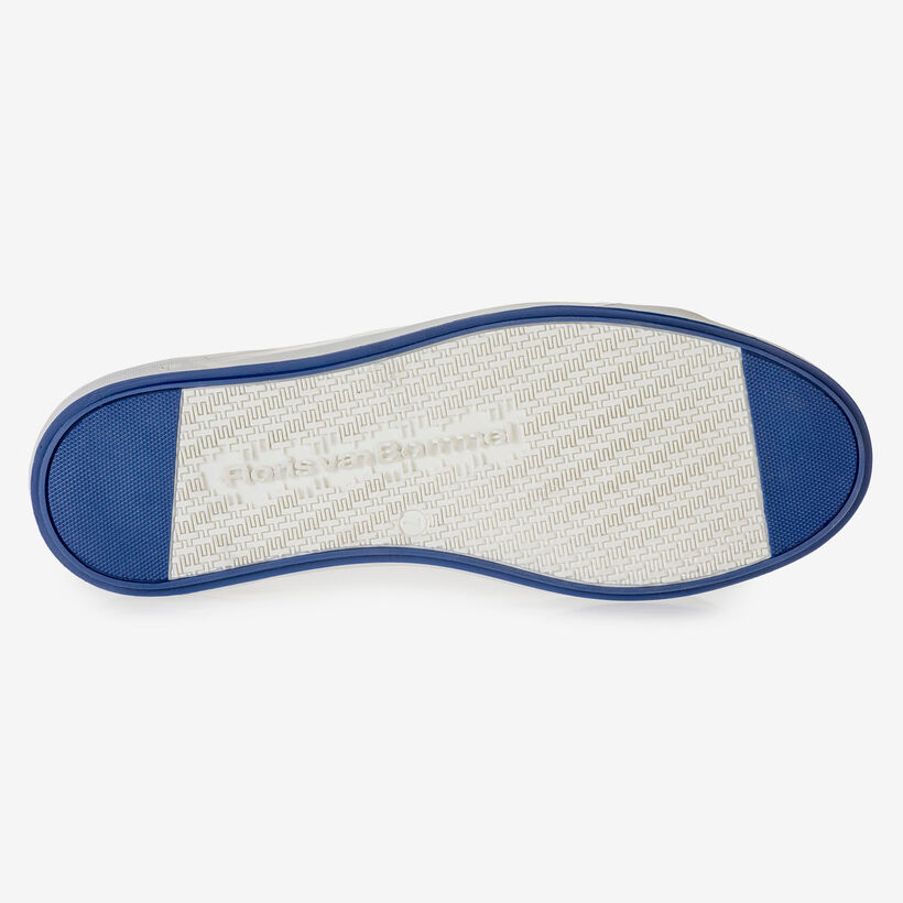 Bruine su&egrave;de veterschoen met print