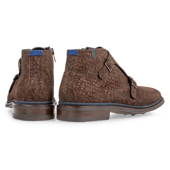 Boot met gespsluiting donkerbruin