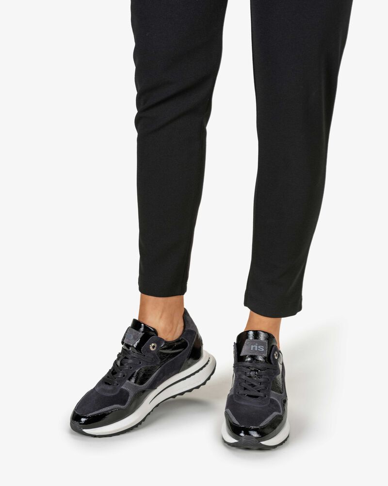 Sneaker lakleer zwart