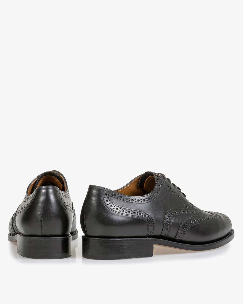 Lace shoe calf leather black