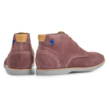 Boot suede leather pink