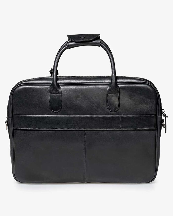 Office sleeve leather black