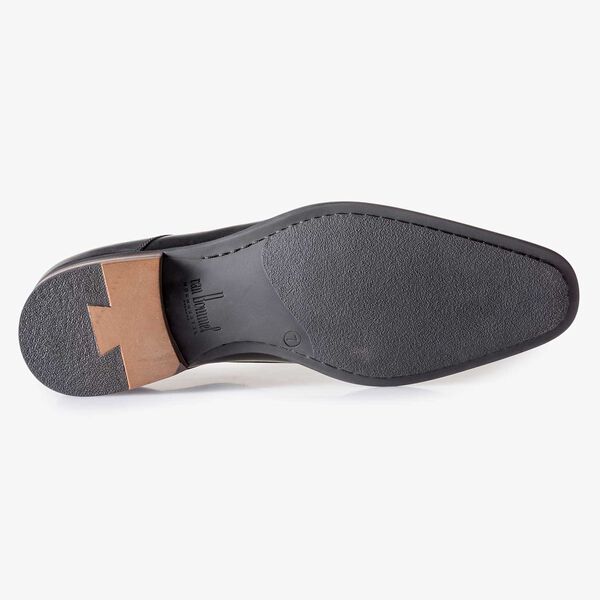 Zwarte kalfsleren gespschoen