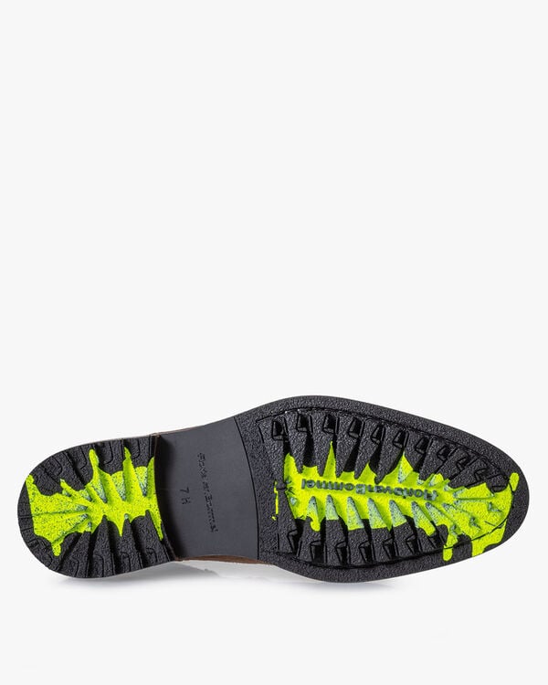 Chelsea boot su&egrave;de cognac