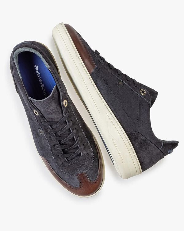 Sneaker su&egrave;de zwart