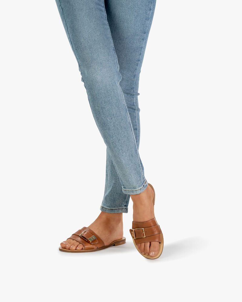 Slipper kalfsleer cognac