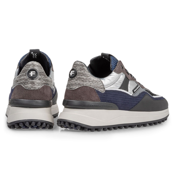 Noppi sneaker donkergrijs/blauw