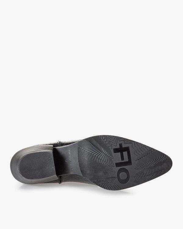Western boot zwart leer craquel&eacute;