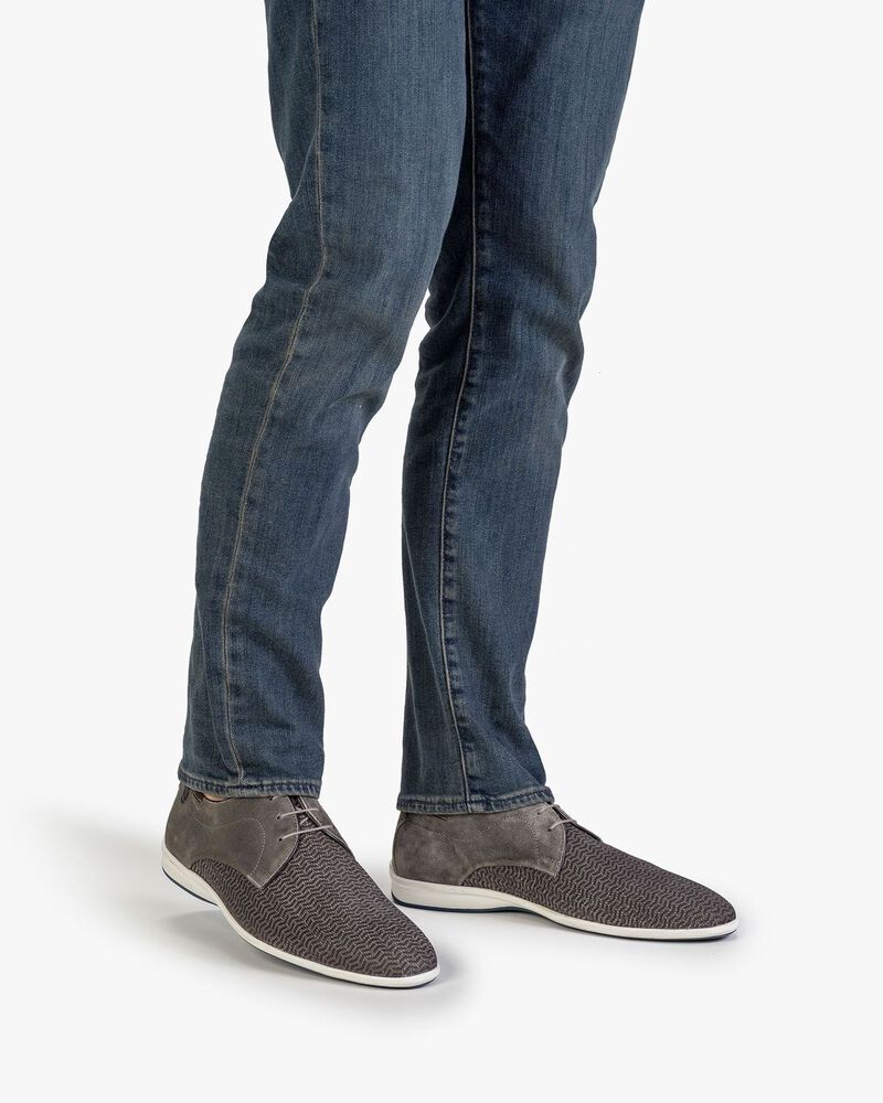 Veterschoen nubuck taupe