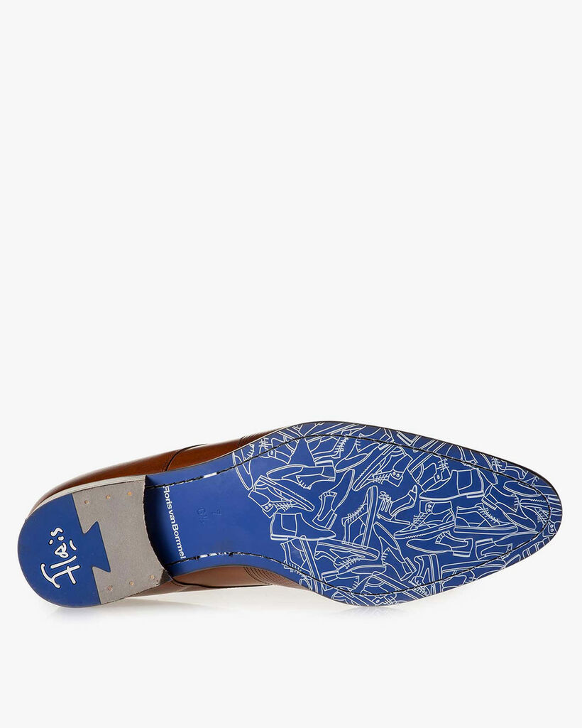 Veterschoen kalfsleer cognac