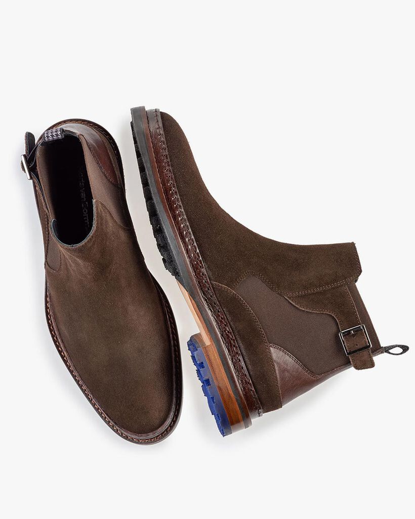 Chelsea boot donkerbruin su&egrave;de
