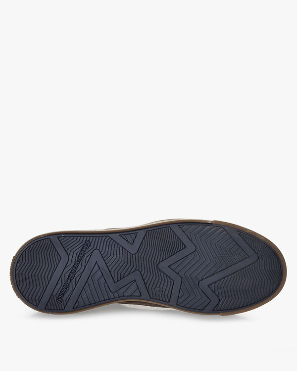 Sneaker su&egrave;de taupe