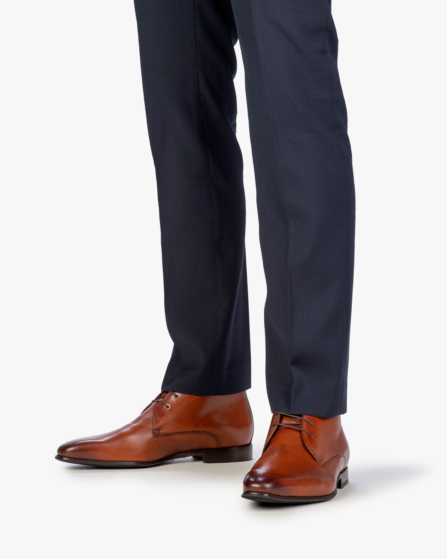 Leren veterboot cognac SFM-50103-24-01 | Floris van Bommel®