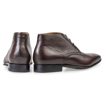 Donkerbruine kalfsleren veterschoen