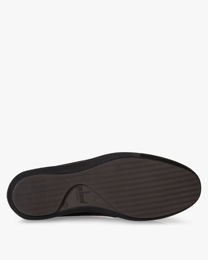 Lace boot suede black