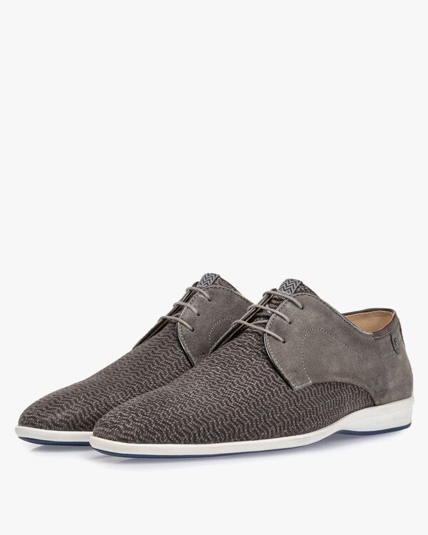 Veterschoen nubuck taupe