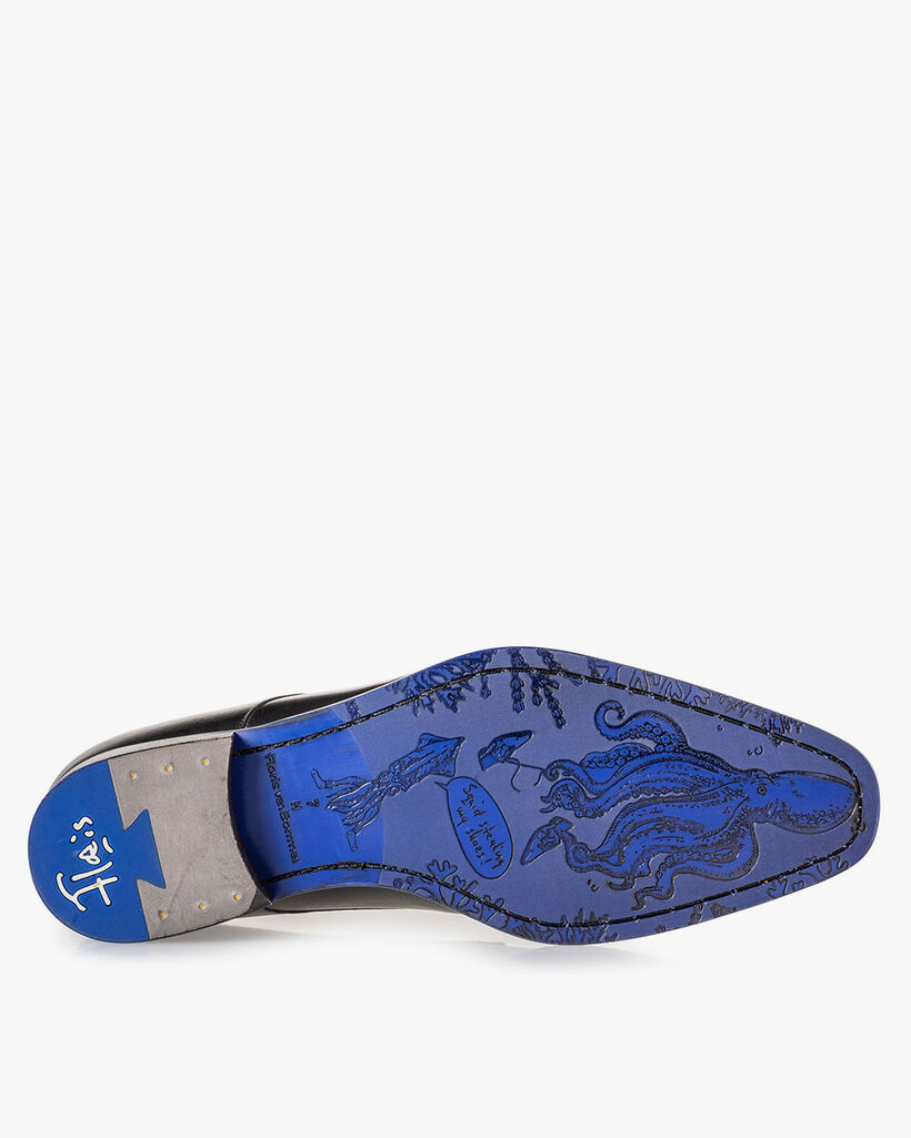 Veterschoen kalfsleer zwart