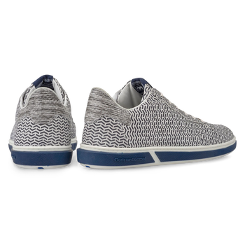 Sneaker leer zwart/wit