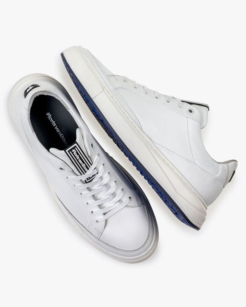Sneaker calf leather white