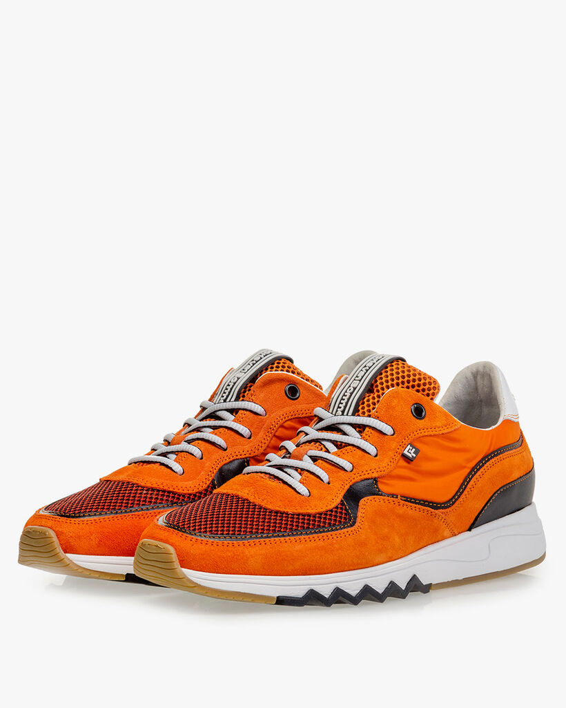 Nineti orange suede leather