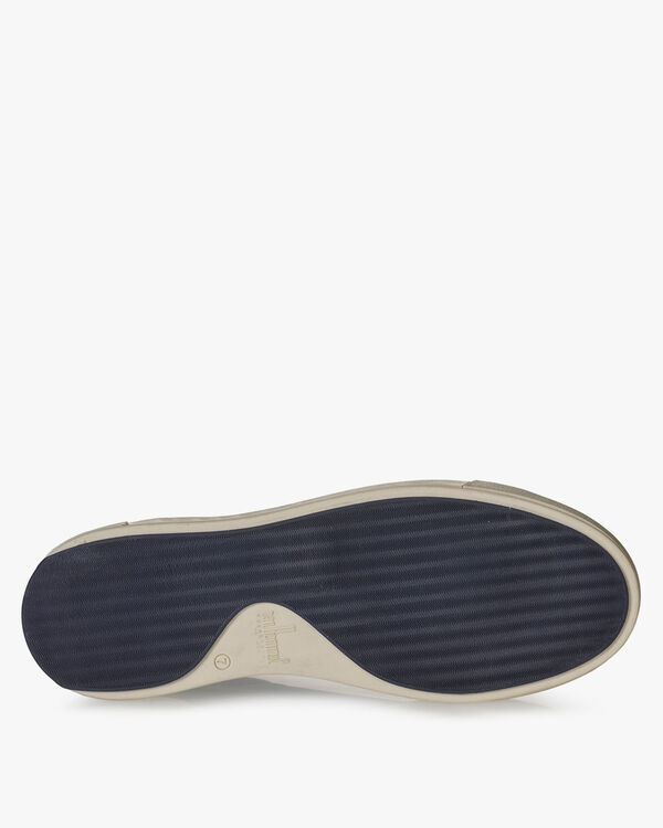 Sneaker geprint leer bruin