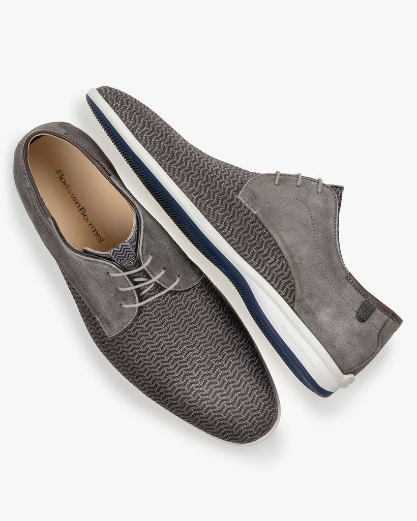 Veterschoen nubuck taupe