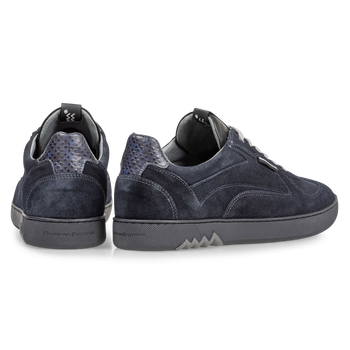 Sneaker donkerblauw su&egrave;de