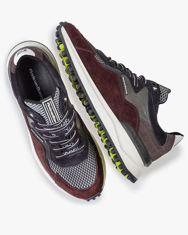 Noppi sneaker bordeauxrood/blauw