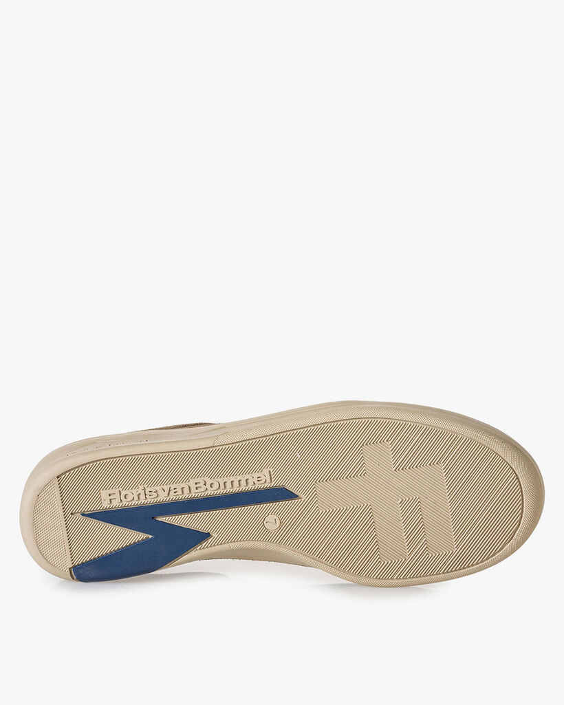 Sneaker suede leather dark green