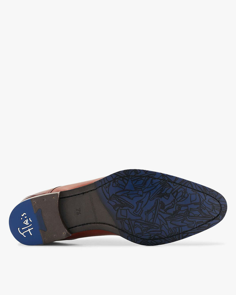 Veterschoen kalfsleer cognac