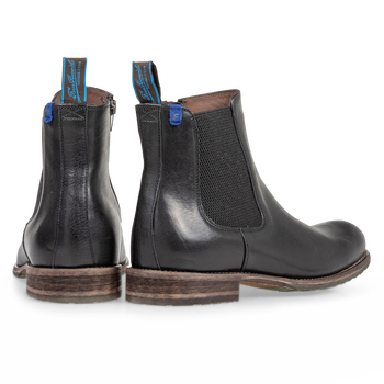 Wolgevoerde chelsea boot zwart