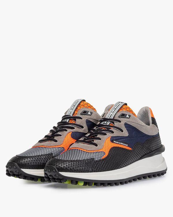 Noppi sneaker su&egrave;de zwart