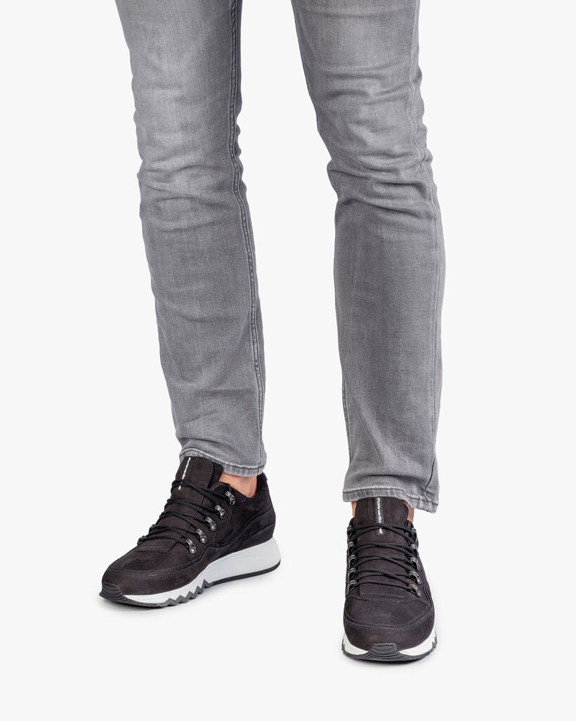 Sneaker zwart nubuck