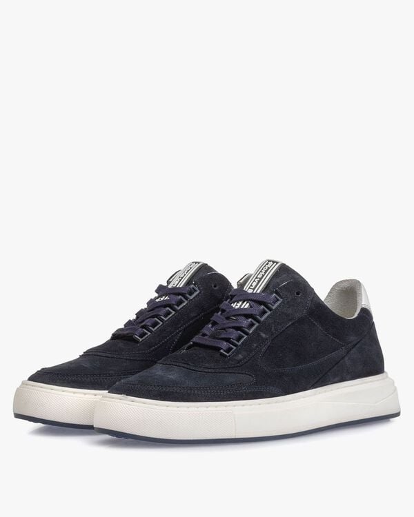 Sneaker suede leather dark blue