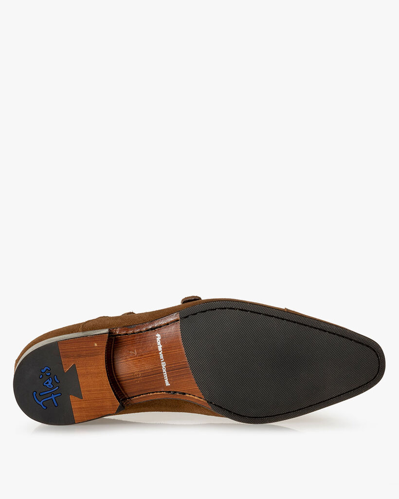 Gespschoen su&egrave;de bruin