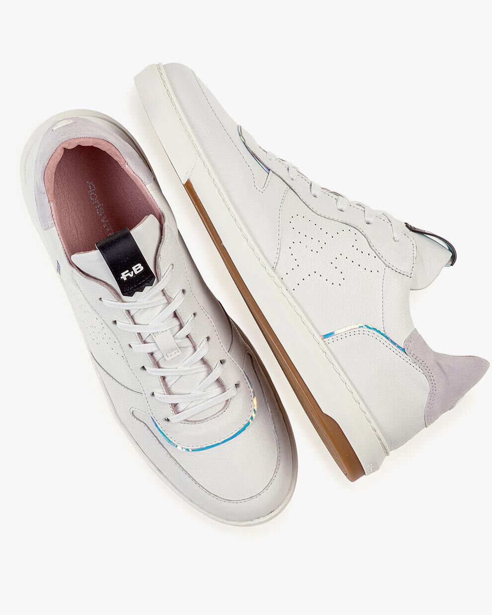 Witte sneakers hotsell met print